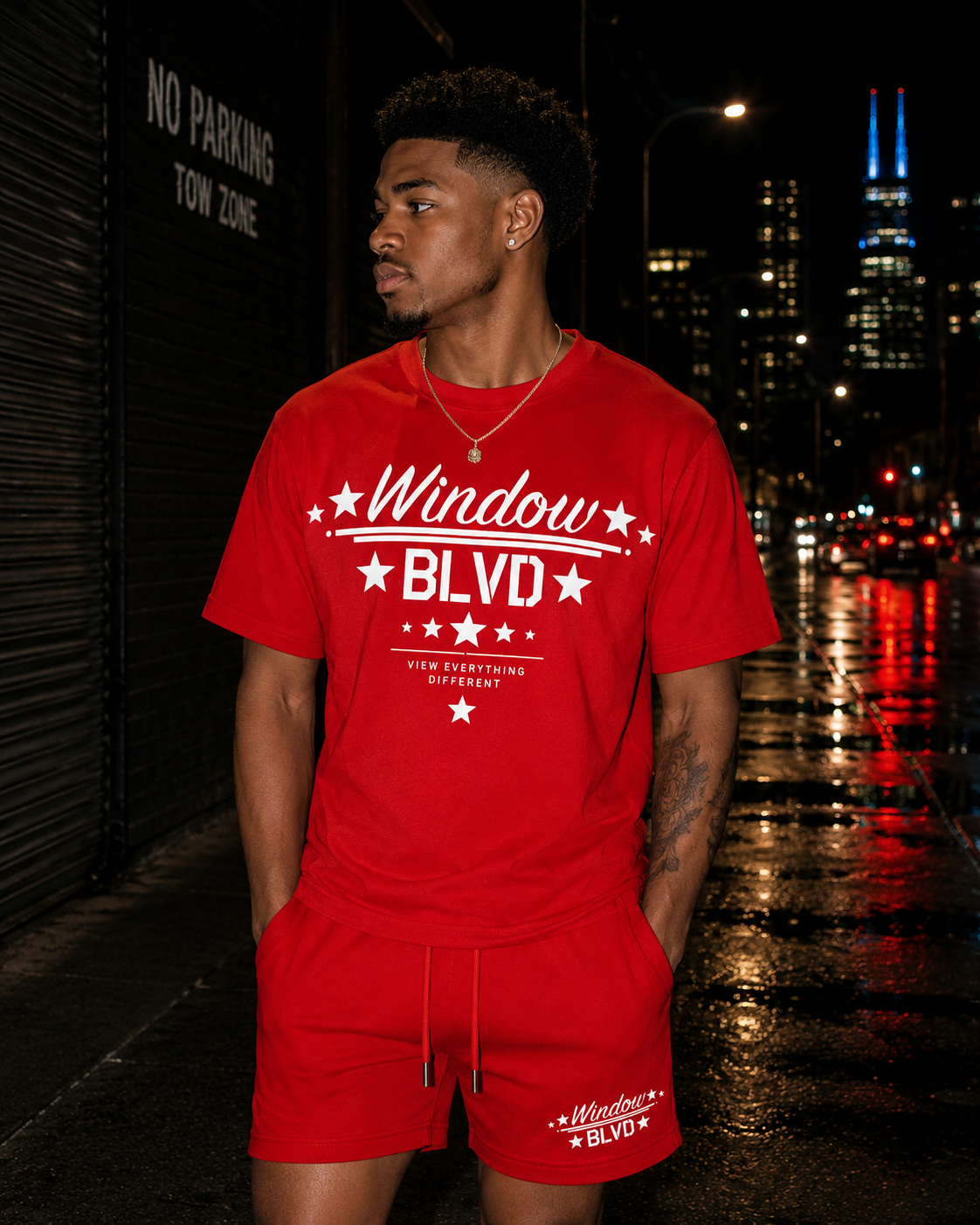 View Everything Different (Window Blvd) Shorts set