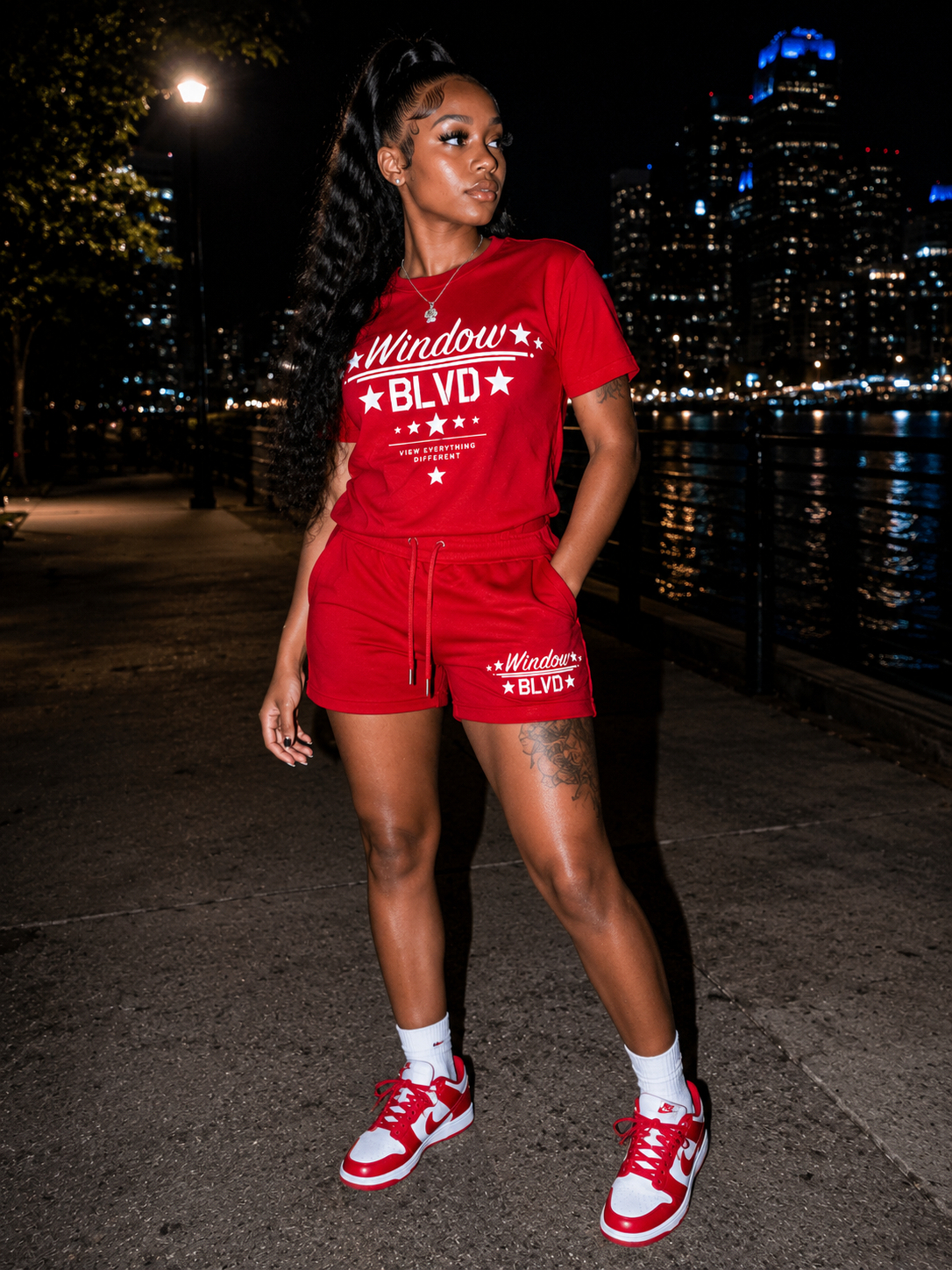 View Everything Different (Window Blvd) Shorts set